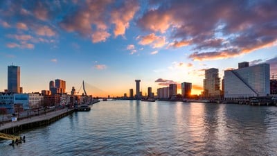 Netherlands pictures - Skyline of the Nieuwe Maas