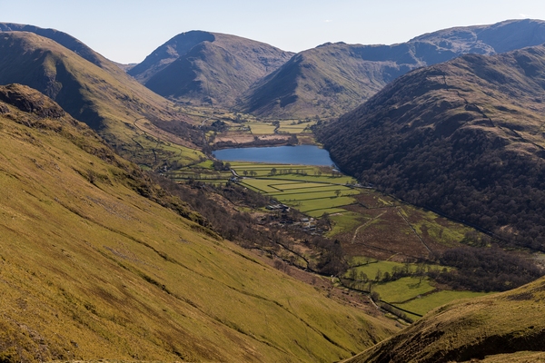 Brotherswater from the northeast on the walk back down from Angle Tarn