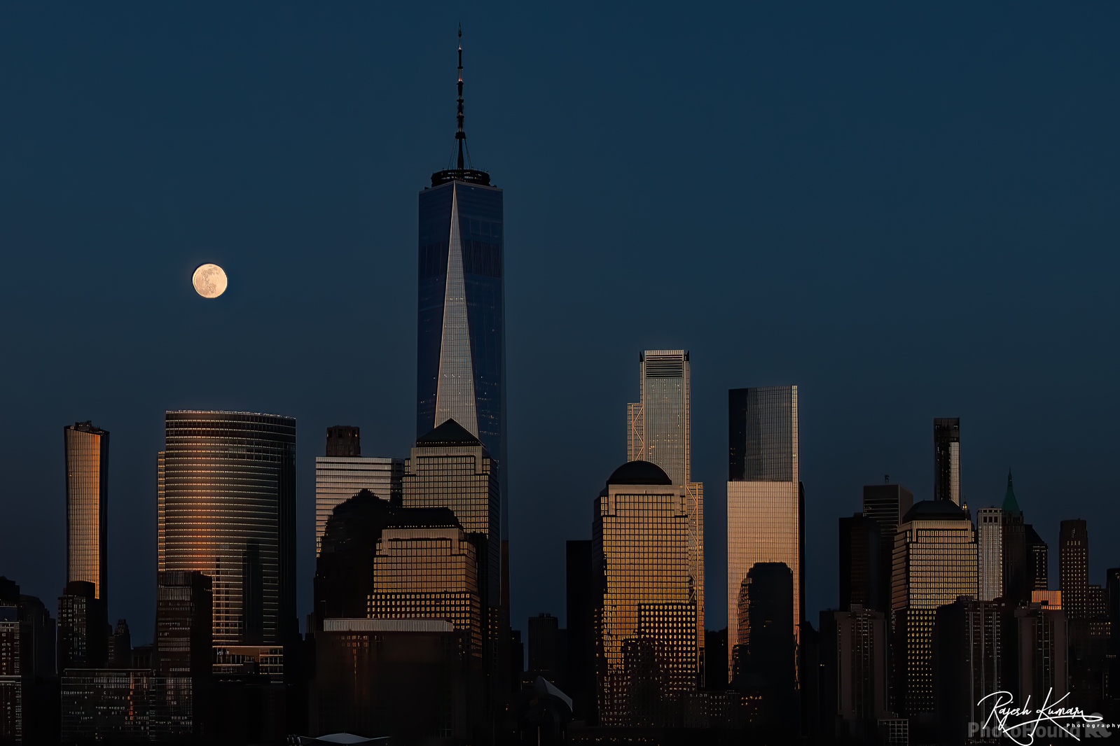 Image of Lower Manhattan from Newport  by Rajesh Kumar