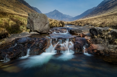 photography locations in Scotland - Glen Rosa Waterfall