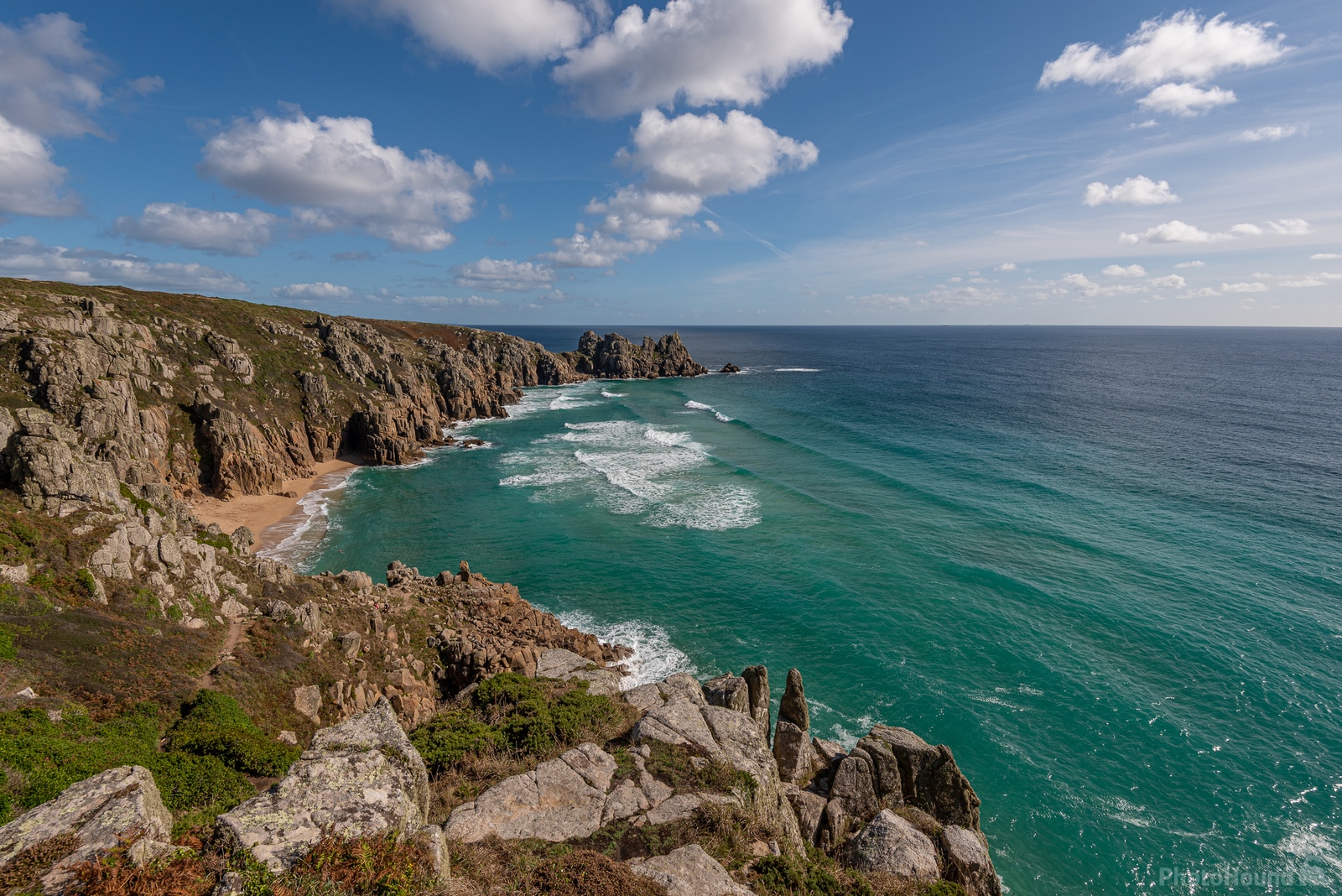 Image of Porthcurno and Pedn Vounder Beach by Martin Stubbings