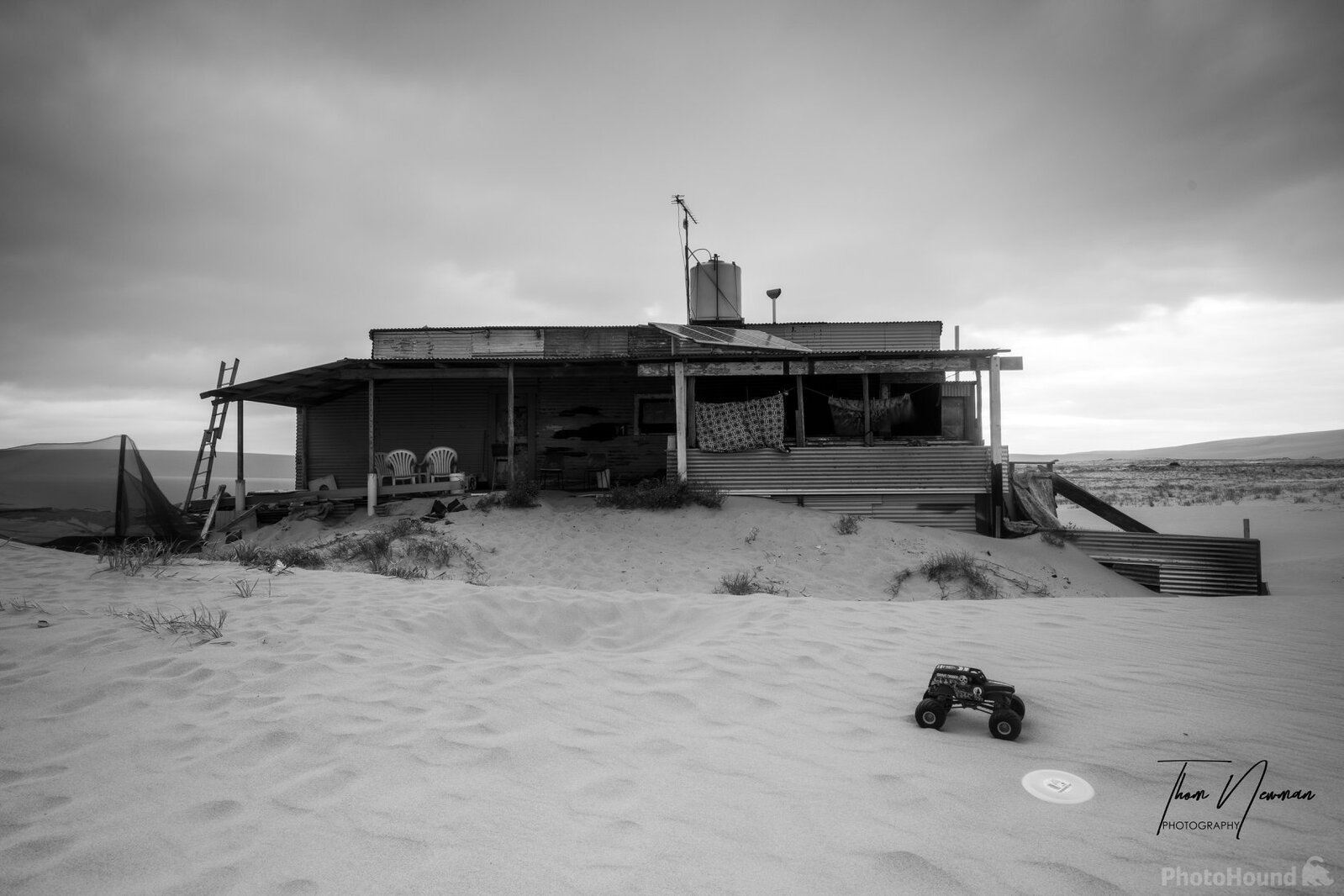 Image of Tin City at Stockton Beach by Thom Newman