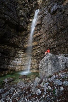 photography locations in Soča River Valley - Slap Zaročenca (Waterfall)