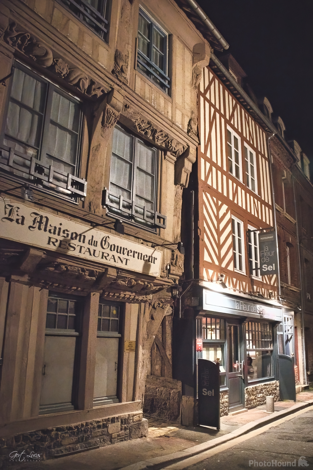 Image of Honfleur - Rue Haute - The governor\'s house by Gert Lucas
