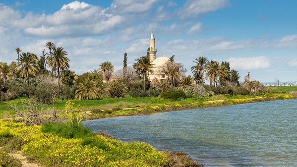 Larnaca Salt Lake with Halan Sultan Tekke mosuq