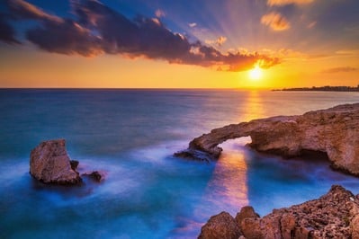 Love Bridge at sunset