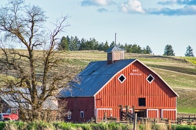 Whitman County photo locations - Melville Barn Lamont, Washington