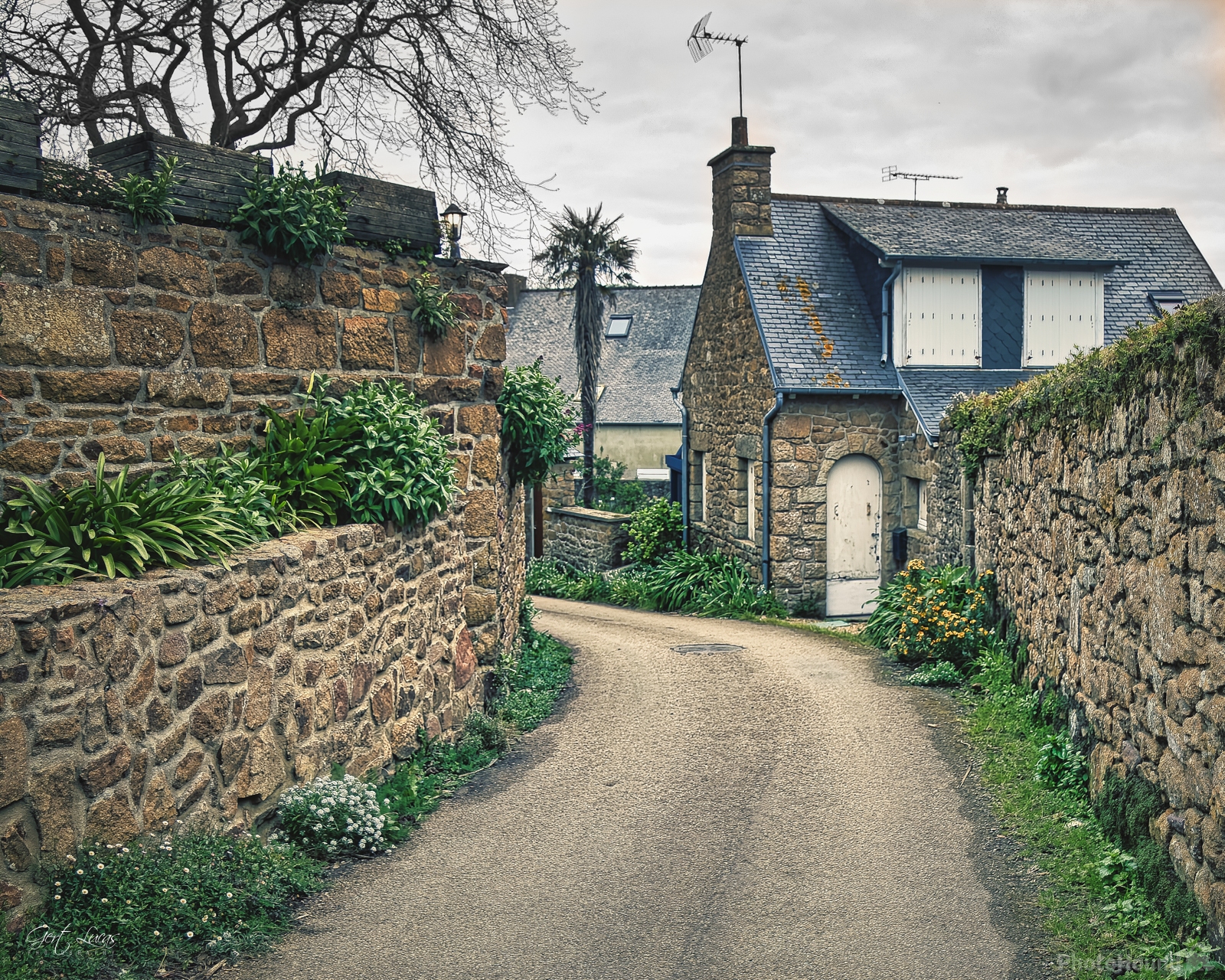 Image of Ile de Bréhat - Village houses by Gert Lucas