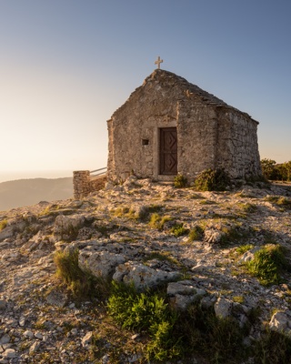 photo spots in Croatia - Mt Hum & Sv Duh Church