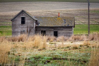 images of Palouse - Little Alkali Road Old House