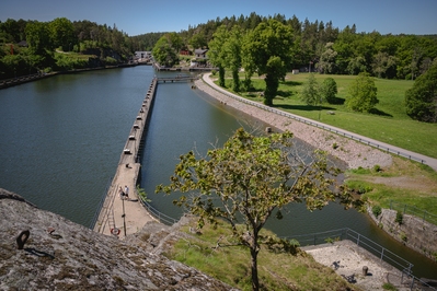 pictures of Sweden - Trollhättan - canal locks