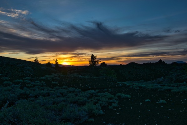 Sunrise at Craters of the Moon