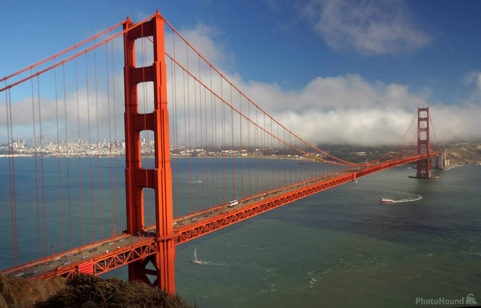 Image of Golden Gate Bridge View Vista Point by William Hess