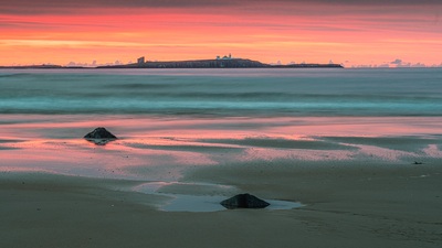 photo locations in England - Farne Islands from Bamburgh