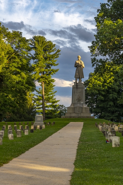 This is a memorial in the Antietam National Cemetery.