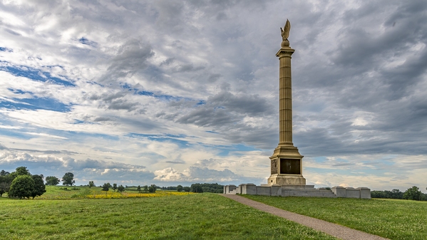 Monument raised by the State of New York to honor its soldiers who fought at Antietam.
