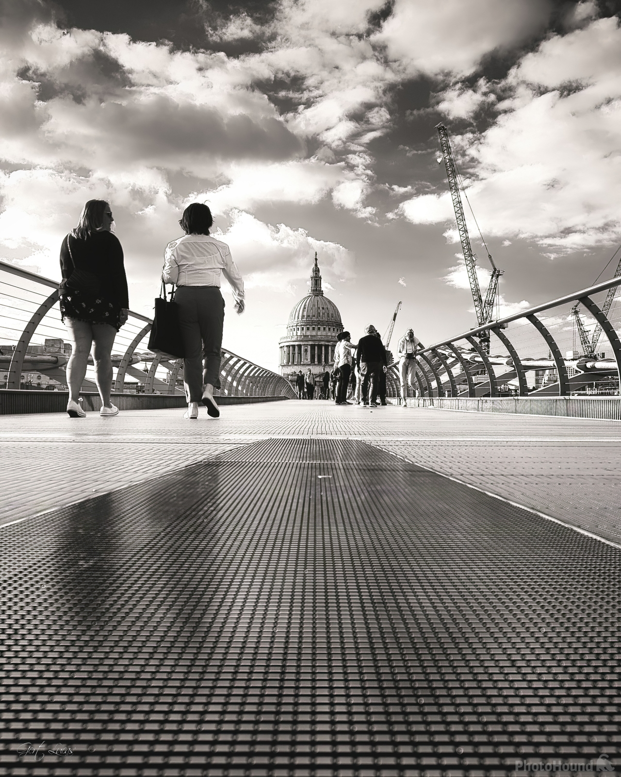 Image of St Paul\'s Cathedral from Millennium Bridge by Gert Lucas