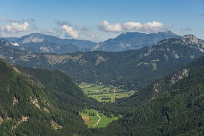Zgornje Jezersko valley as seen from the trail