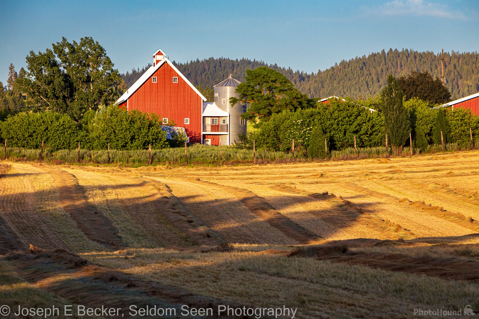 Image of East Palouse Highway Red Barn by Joe Becker