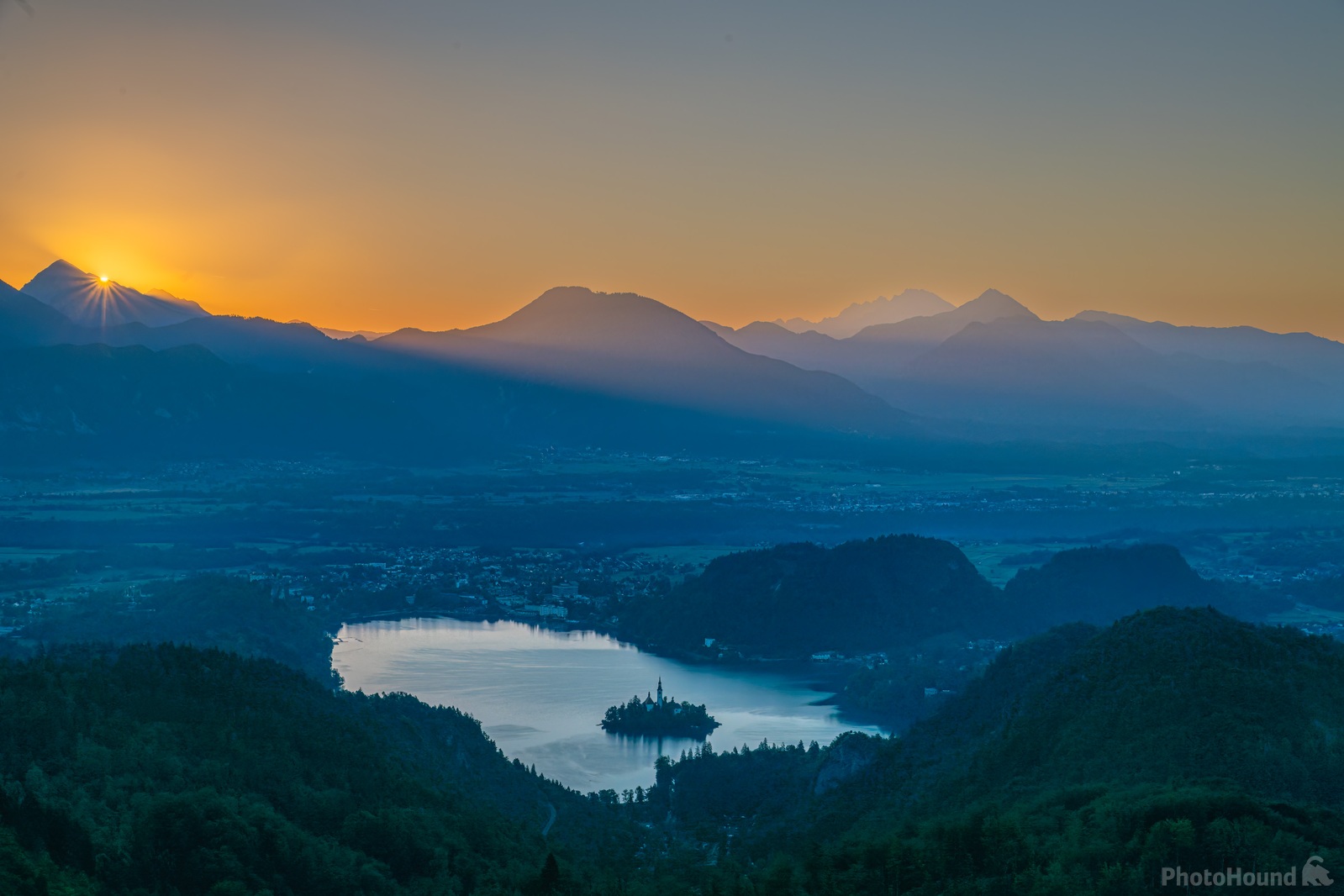 Image of Lake Bled from Gače Viewpoint by Robert Hrovat