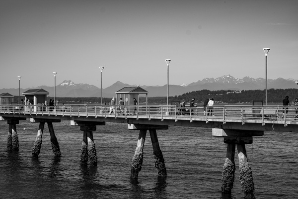 The fishing pier is a good way to watch the ferry, and it offers lots of photo opportunities itself.