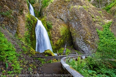 photography locations in Oregon - Wahkeena Falls - Upper Viewpoint