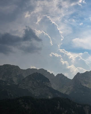 Dramatic sky above Prijevor