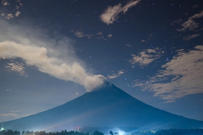 Mount Mayon from  Elkanville Hotel