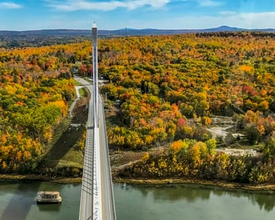 Maine photography locations - Penobscot Narrows Bridge Observatory - Inside