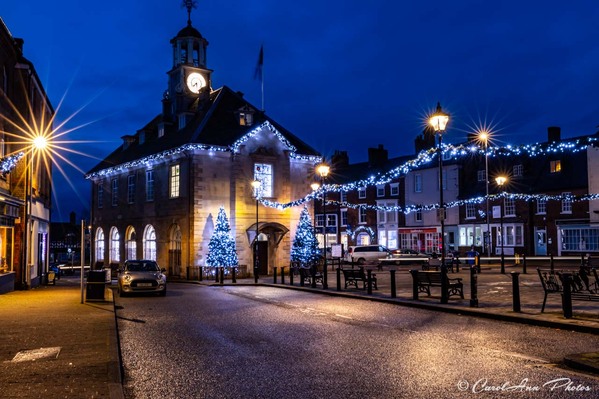 Brackley Town Hall is always beautifully lit up at Christmas Time. This was taken around 7.30 a.m. just before Christmas 