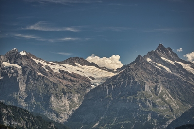 Switzerland images - Schynige Platte Eastview (Monch & Jungfrau)