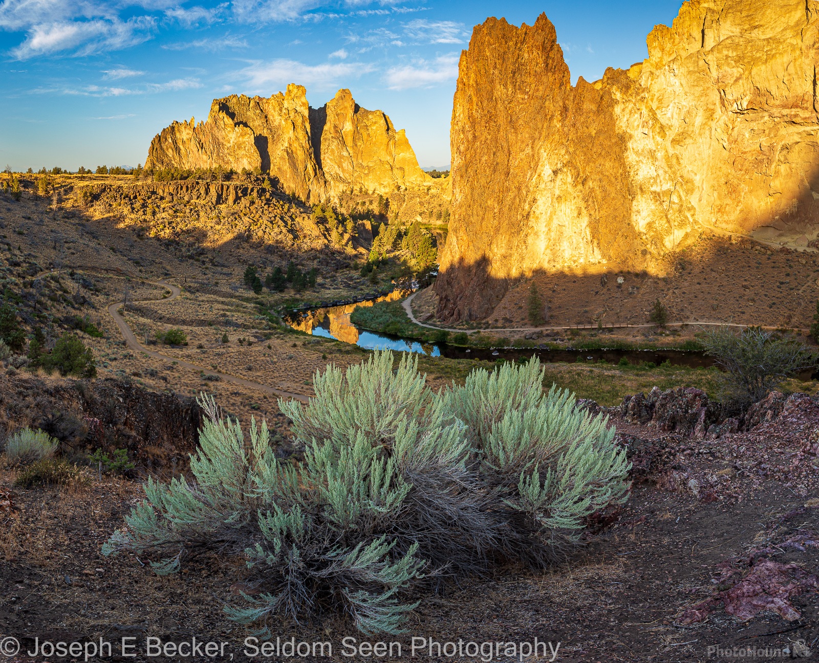 Image of Smith Rock State Park - Main Viewpoint by Joe Becker
