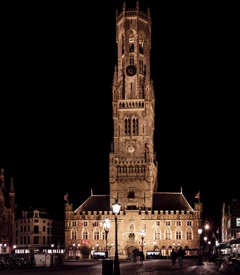 Belfort Tower, Brugge by night