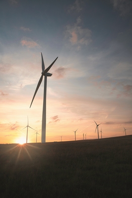 photos of South Wales - Mynydd Y Betws Wind Farm - West View