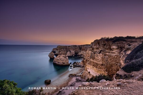 Marinha Beach, very popular place for swimming and photography as well