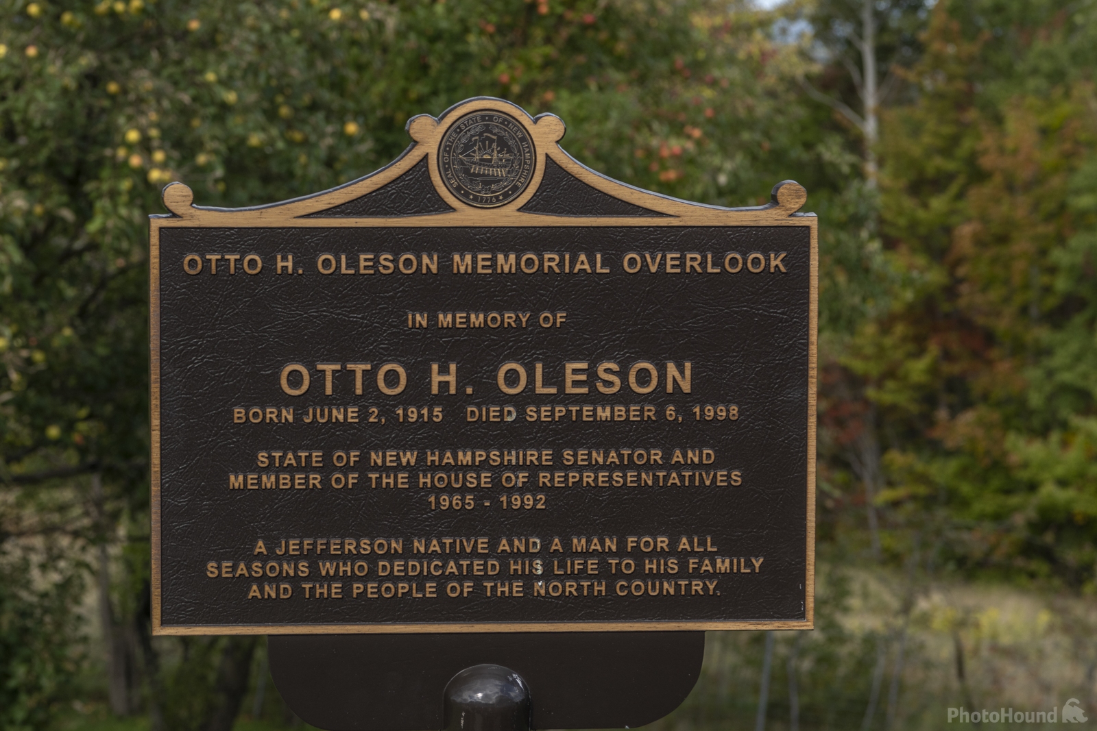 Image of Otto H.Oleson Memorial Overlook by Wayne Foote