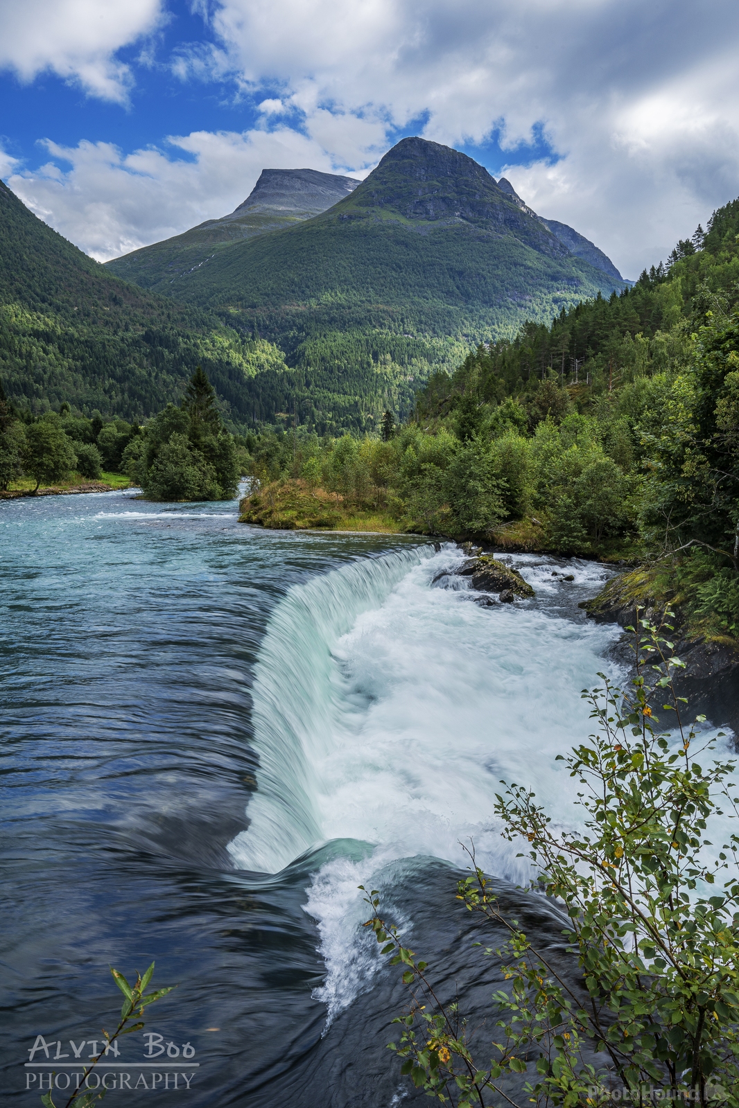 Image of Lofossen Waterfall by Alvin B