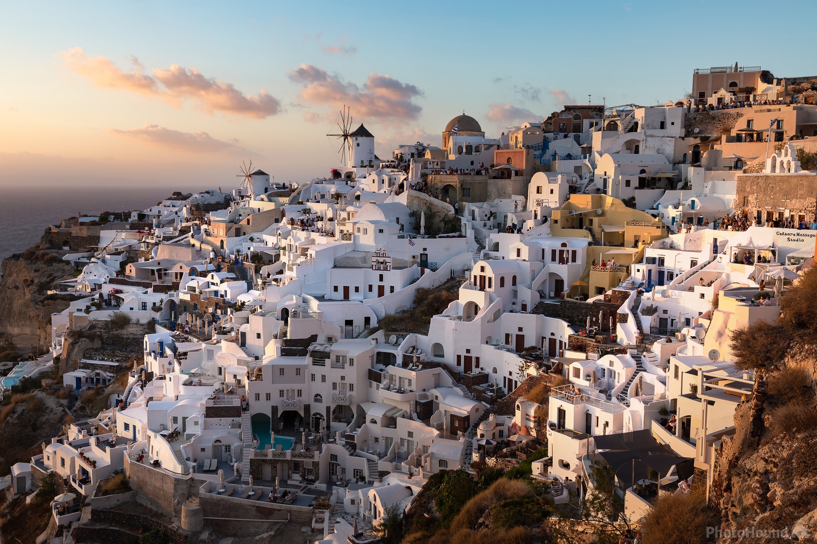Image of Sunset View from Oia Castle, Santorini  by Jeff Martin