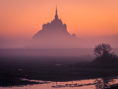 Picture of Mont Saint-Michel from the Barrage - Mont Saint-Michel from the Barrage