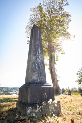 Cemetery at the top of the hill with gravesites of some of the early settlers at Port Gamble.