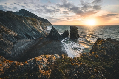 East Sussex photo locations - Trefor Sea Stacks