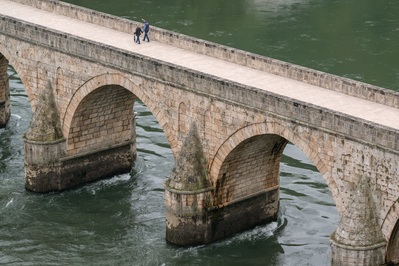 images of Bosnia and Herzegovina - Mehmed Paša Sokolović Bridge Elevated View