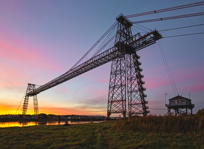 images of South Wales - Newport Transporter Bridge - Sunset Viewpoint