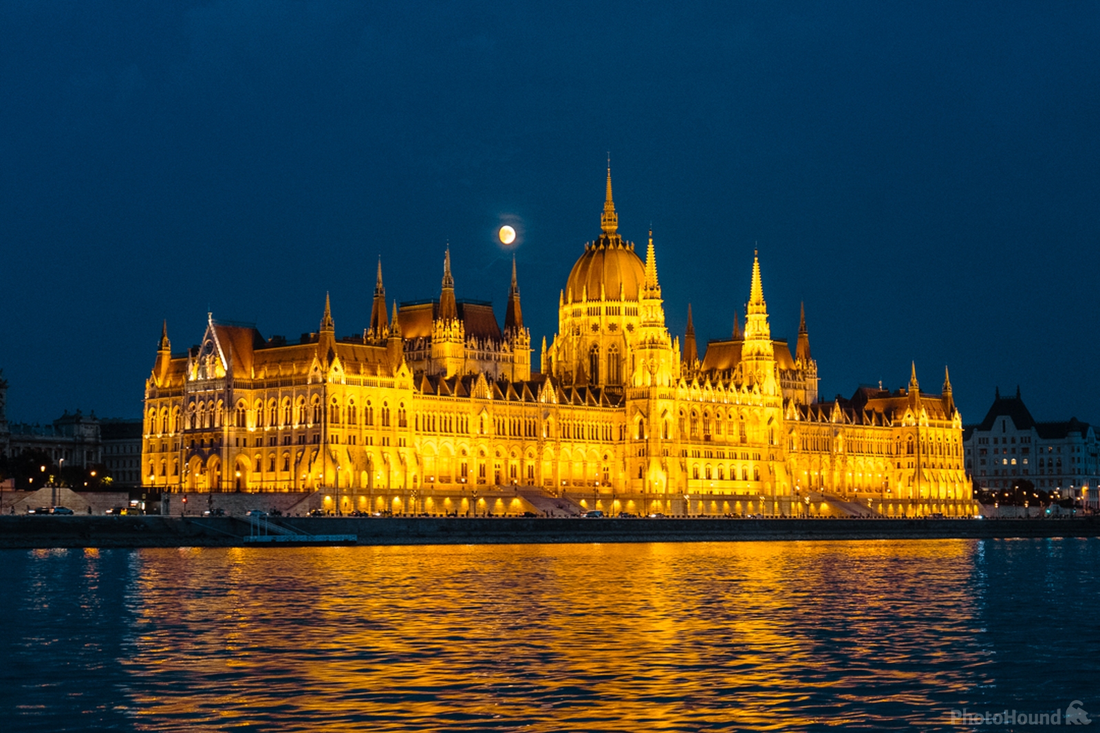 Image of Hungarian Parliament at Night (River Cruise) by Richard Davies