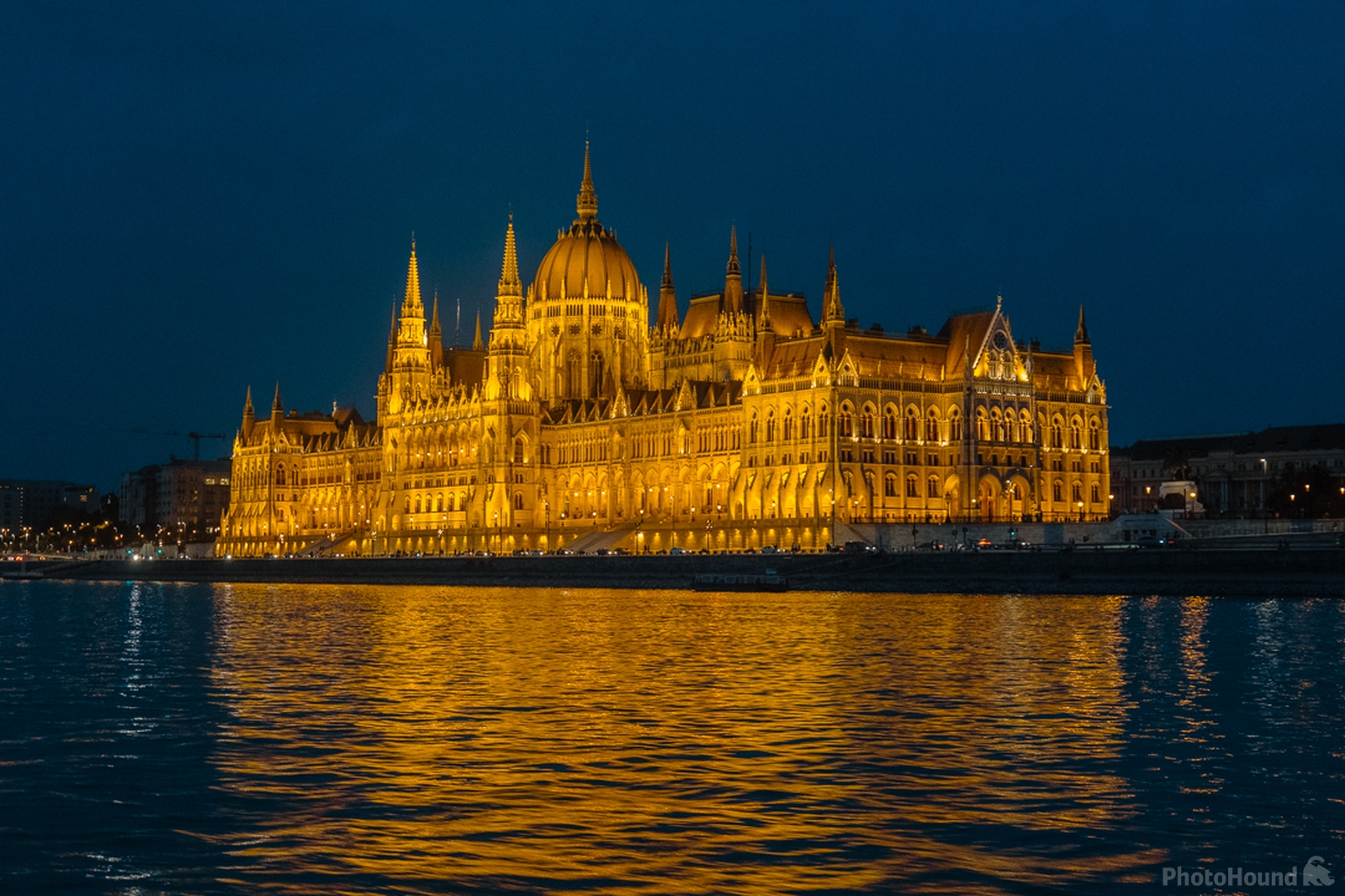 Image of Hungarian Parliament at Night (River Cruise) by Richard Davies
