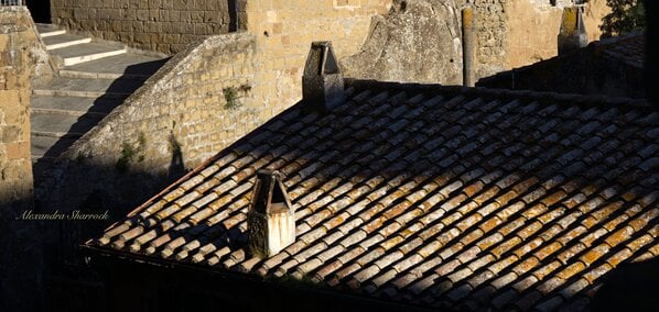 The gorgeous lite on the Terracota roof tiles Shot taken from Via Cavour looking through Acquedotto MediceoCanon EOS R RF24-105 F4L IS USMf/5 1/800 ISO100,