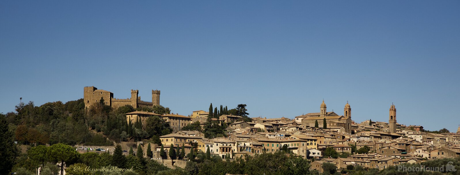 Image of Montalcino from Osservanza Convent by Alexandra Sharrock