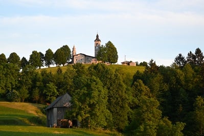 Slovenia photo spots - The Plečnik Church at Ponikve 