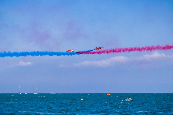 The Red Arrows over the Sea, 2022