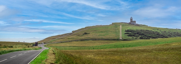Beachy Head Road and Belle Tout Lighthouse, June 2022